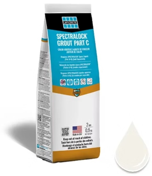 Spectralock Grout Part C #44 Bright White 1kg Mini