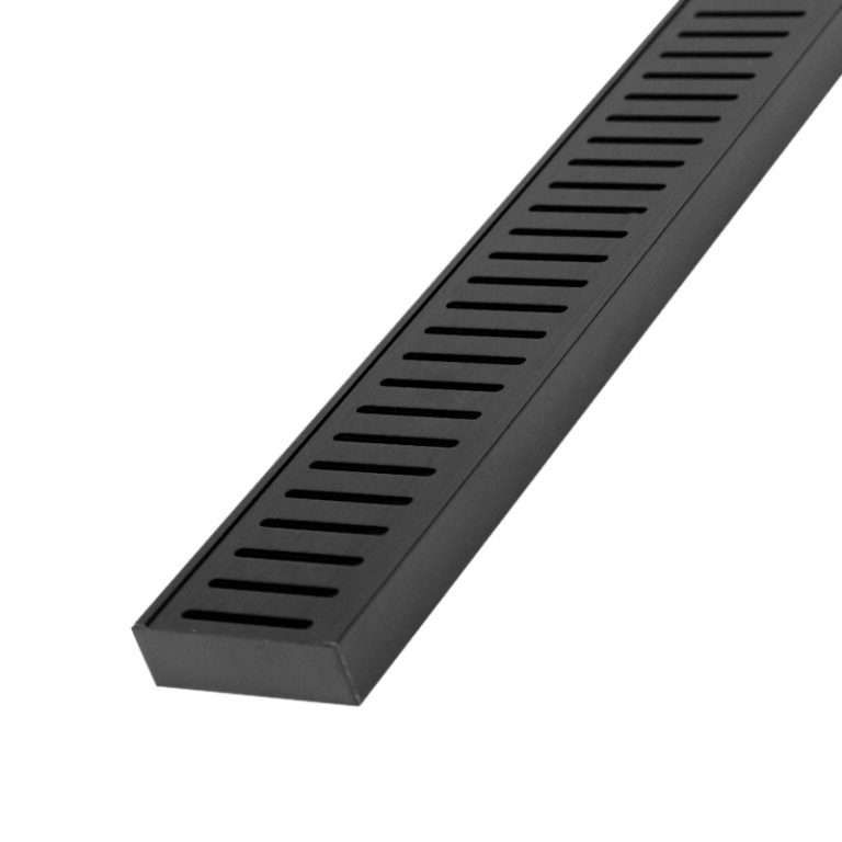 Linear Grate Drain 70x23mm Midnight per Metre