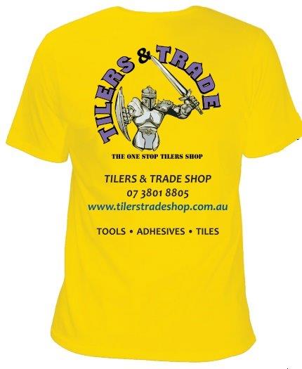 Tilers & Trade Shop T-shirt Yellow  XX-Large