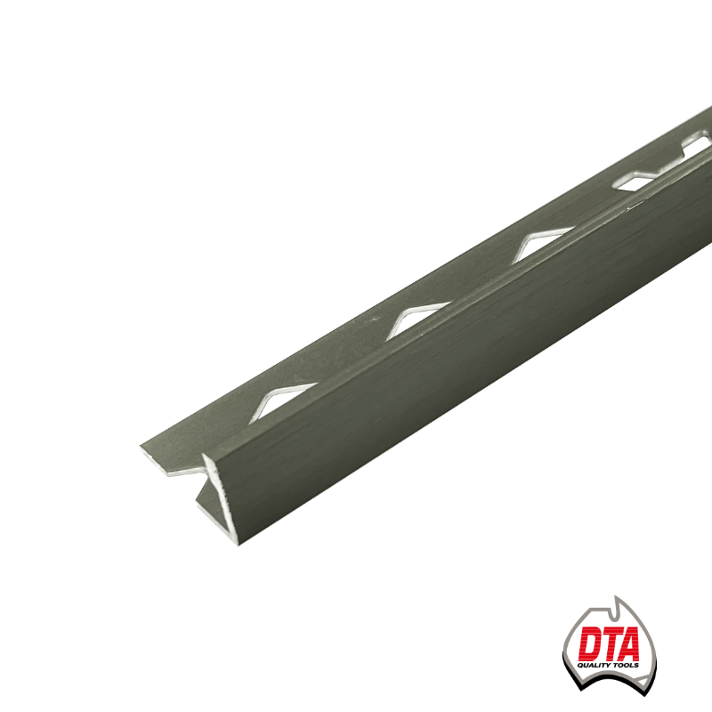 L-shape Angle Brushed Gunmetal 10mm Alumunium