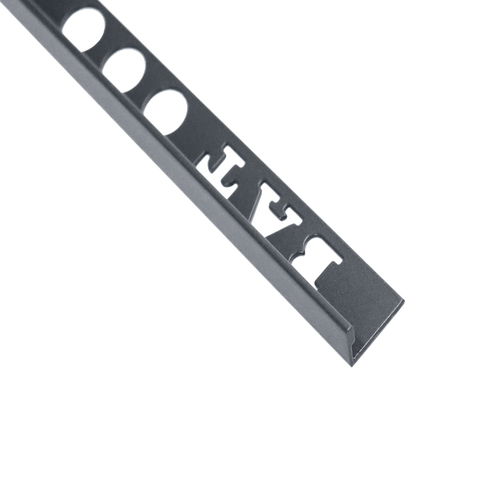 Aluminium L-shape Gunmetal 12mm BAT TRIMS
