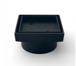Floor Waste Tile Insert Drain Renox Matt Black 100mm Square
