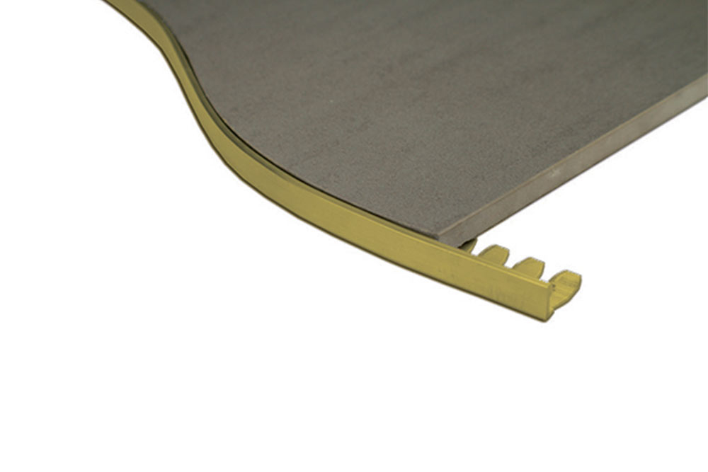 L-shape Angle Brass Notched Formable 11mm