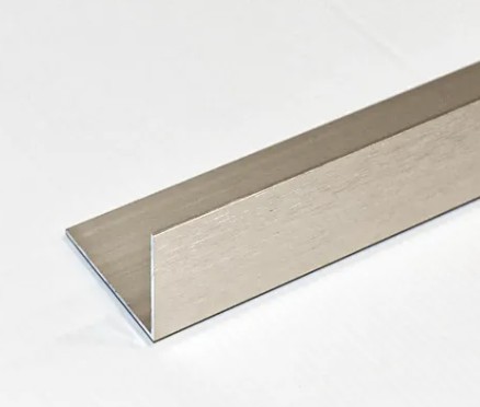 Mud Angle Aluminium 40x 50x 1.6mm Brushed Nickel