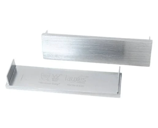 End Caps Thick Lauxes Silver 26 x 100mm 2pk