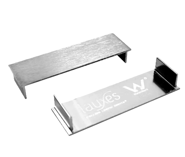 End Caps Thin Lauxes Silver 35 x 100mm 2pk