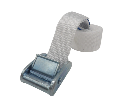 Tie Down Cam Strap 1m X 25mm White